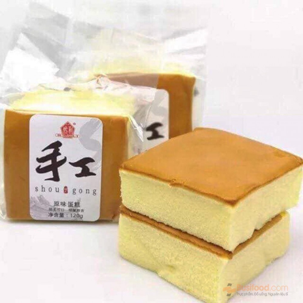 Taiwan Shougong custard cake - 1kg box of 10 pieces