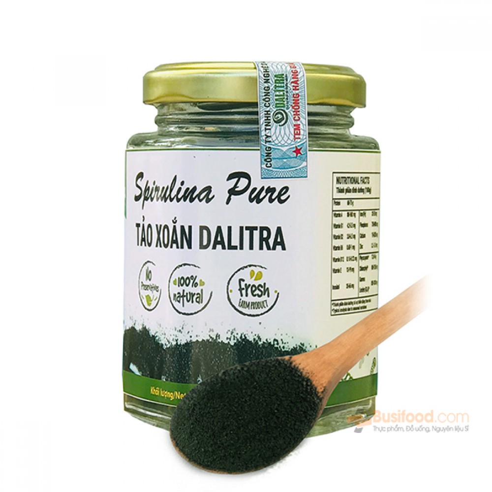 Dalitra spirulina powder pure, algae vial 100gr