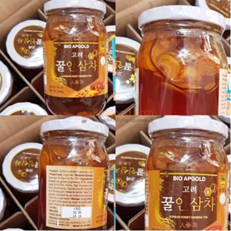 Korean Bio Apgold Ginseng soaked with honey - Jar 580g